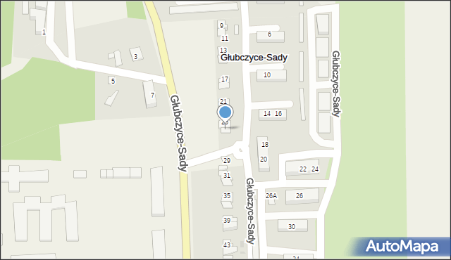 Głubczyce-Sady, Głubczyce-Sady, 27, mapa Głubczyce-Sady