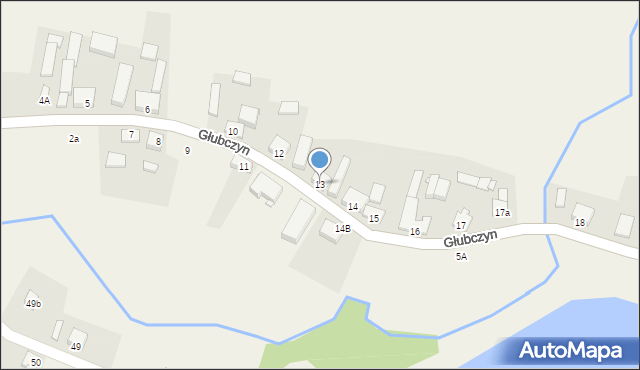 Głubczyn, Głubczyn, 13, mapa Głubczyn