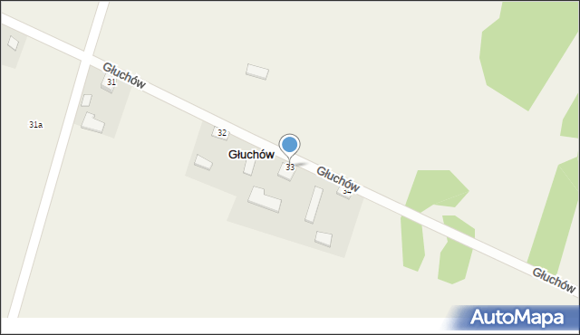 Głuchów, Głuchów, 33, mapa Głuchów