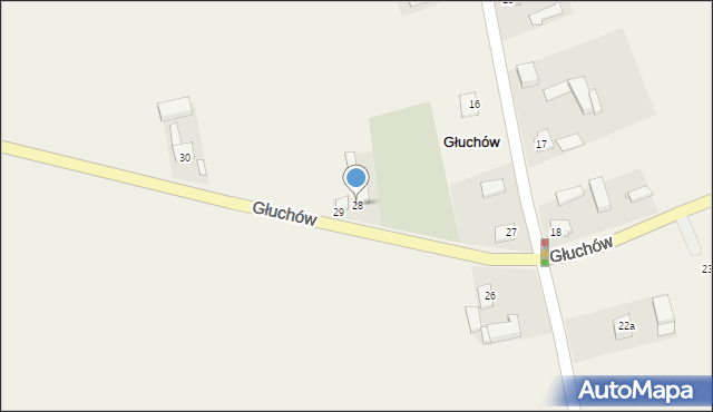 Głuchów, Głuchów, 28, mapa Głuchów