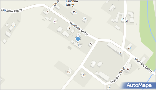 Głuchów Dolny, Głuchów Dolny, 6, mapa Głuchów Dolny