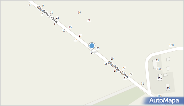 Głuchów Górny, Głuchów Górny, 14, mapa Głuchów Górny