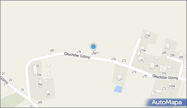 Głuchów Górny, Głuchów Górny, 176, mapa Głuchów Górny