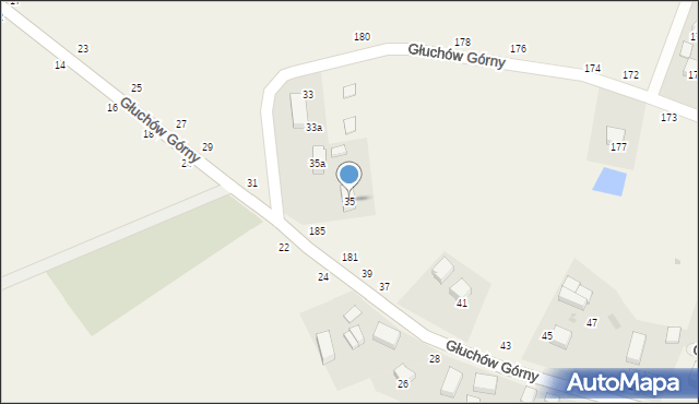 Głuchów Górny, Głuchów Górny, 35, mapa Głuchów Górny