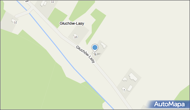 Głuchów-Lasy, Głuchów-Lasy, 9, mapa Głuchów-Lasy