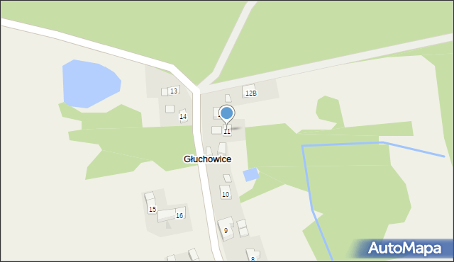 Głuchowice, Głuchowice, 11, mapa Głuchowice