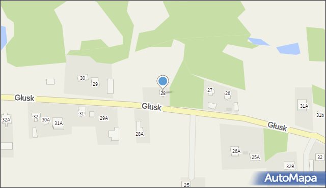 Głusk, Głusk, 28, mapa Głusk