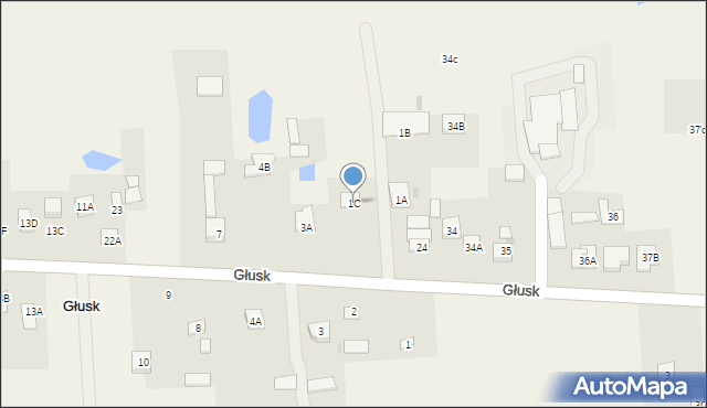 Głusk, Głusk, 2a, mapa Głusk