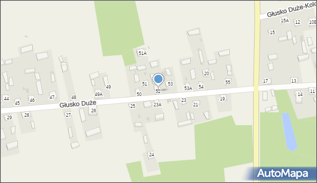 Głusko Duże, Głusko Duże, 52, mapa Głusko Duże