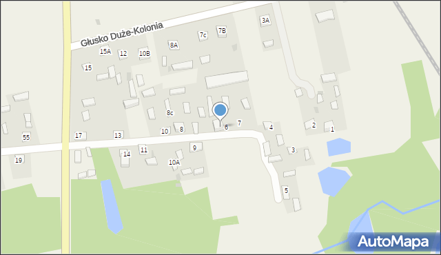 Głusko Duże, Głusko Duże, 7A, mapa Głusko Duże