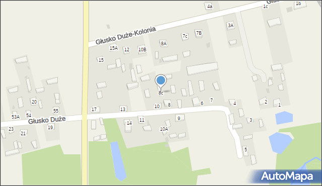 Głusko Duże, Głusko Duże, 8c, mapa Głusko Duże