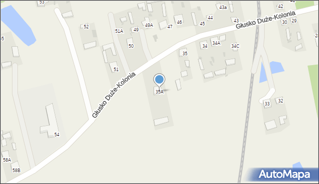 Głusko Duże-Kolonia, Głusko Duże-Kolonia, 35A, mapa Głusko Duże-Kolonia