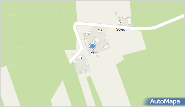 Głusko Duże-Kolonia, Głusko Duże-Kolonia, 74, mapa Głusko Duże-Kolonia