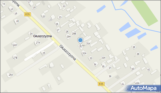 Głuszczyzna, Głuszczyzna, 31, mapa Głuszczyzna