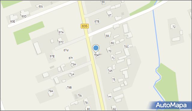 Głuszczyzna, Głuszczyzna, 70A, mapa Głuszczyzna