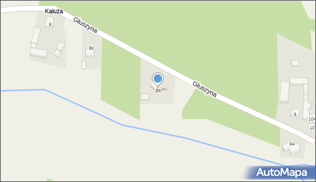 Głuszyna, Głuszyna, 8A, mapa Głuszyna