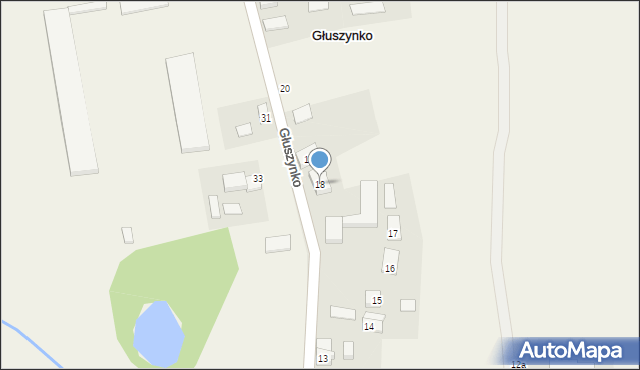 Głuszynko, Głuszynko, 18, mapa Głuszynko