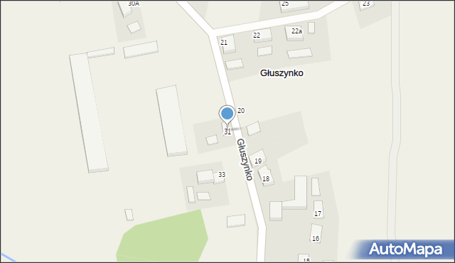 Głuszynko, Głuszynko, 31, mapa Głuszynko