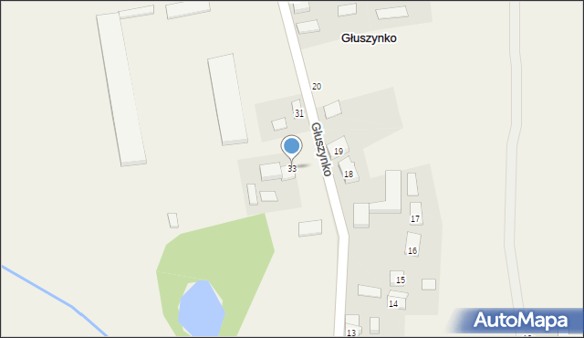 Głuszynko, Głuszynko, 33, mapa Głuszynko