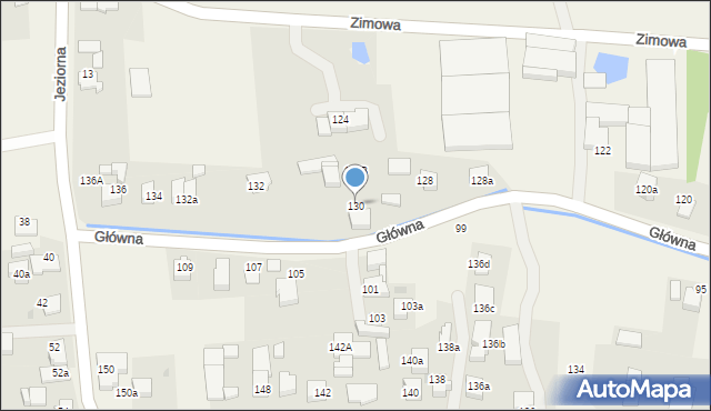 Goczałkowice-Zdrój, Główna, 130, mapa Goczałkowice-Zdrój