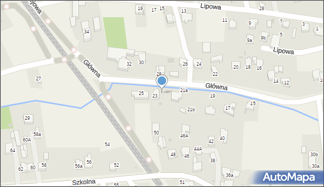 Goczałkowice-Zdrój, Główna, 23a, mapa Goczałkowice-Zdrój