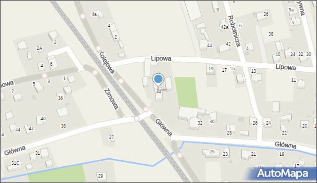 Goczałkowice-Zdrój, Główna, 34, mapa Goczałkowice-Zdrój