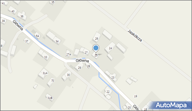 Gostków, Główna, 25, mapa Gostków