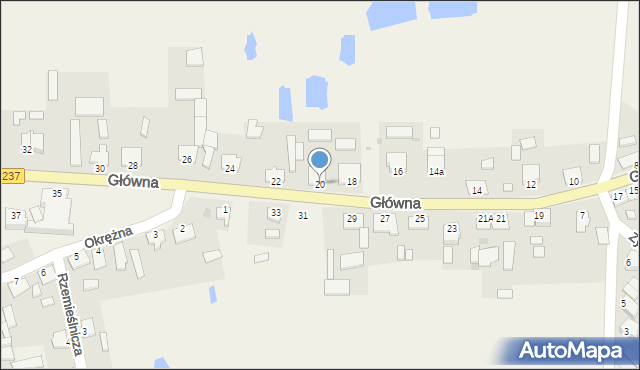 Gostycyn, Główna, 20, mapa Gostycyn