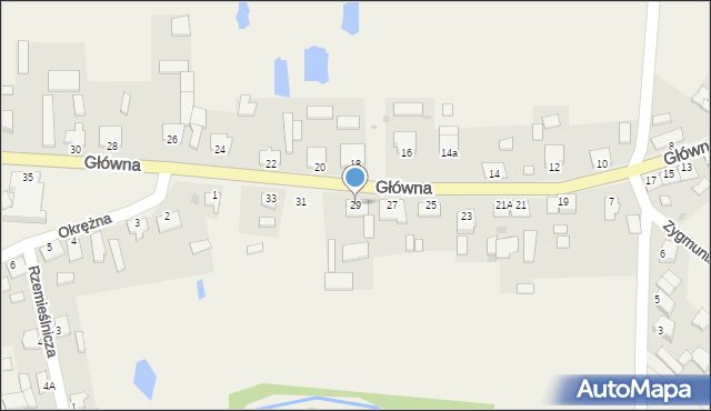 Gostycyn, Główna, 29, mapa Gostycyn