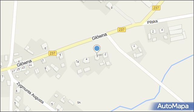 Gostycyn, Główna, 3, mapa Gostycyn