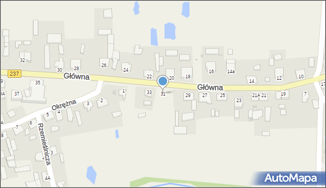 Gostycyn, Główna, 31, mapa Gostycyn