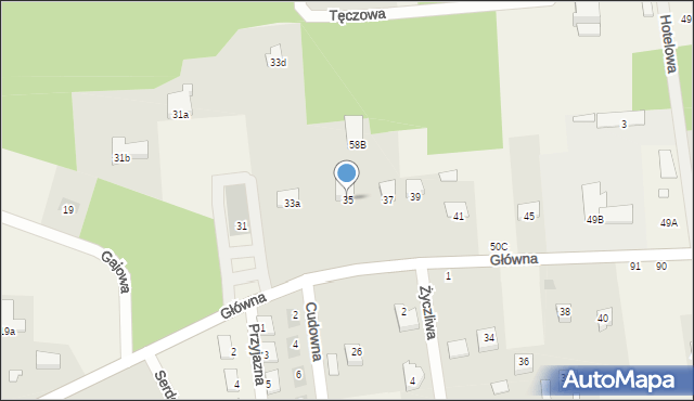 Grabanów, Główna, 35, mapa Grabanów