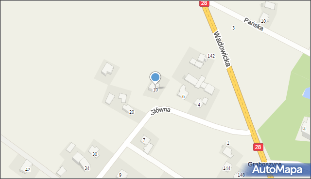 Graboszyce, Główna, 10, mapa Graboszyce