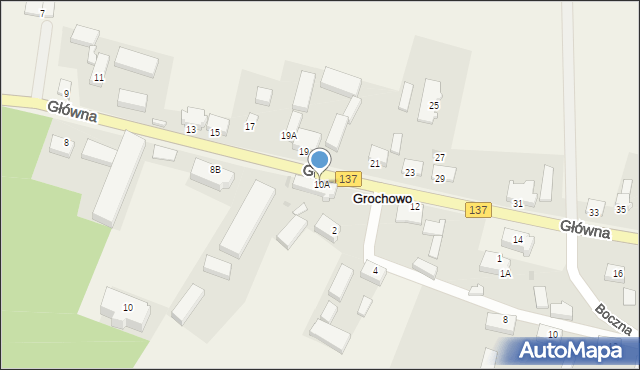 Grochowo, Główna, 10A, mapa Grochowo