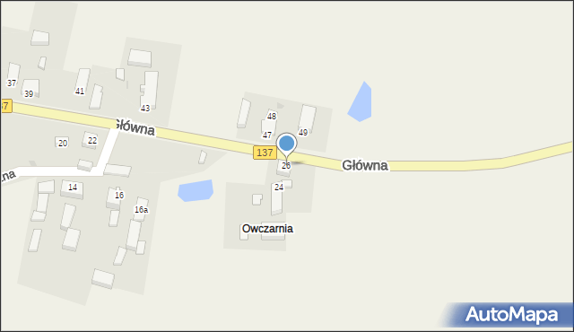 Grochowo, Główna, 26, mapa Grochowo