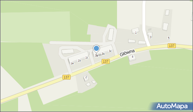 Grochowo, Główna, 3a, mapa Grochowo