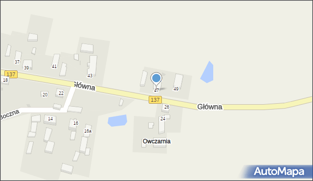 Grochowo, Główna, 47, mapa Grochowo