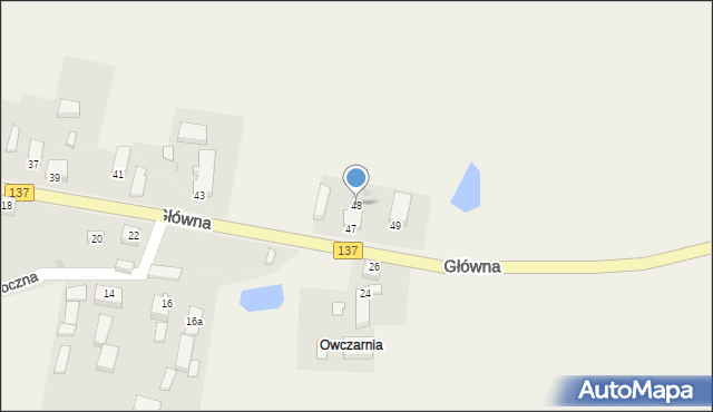 Grochowo, Główna, 48, mapa Grochowo