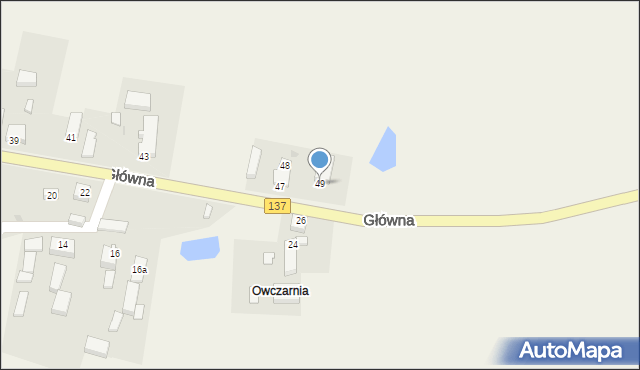 Grochowo, Główna, 49, mapa Grochowo