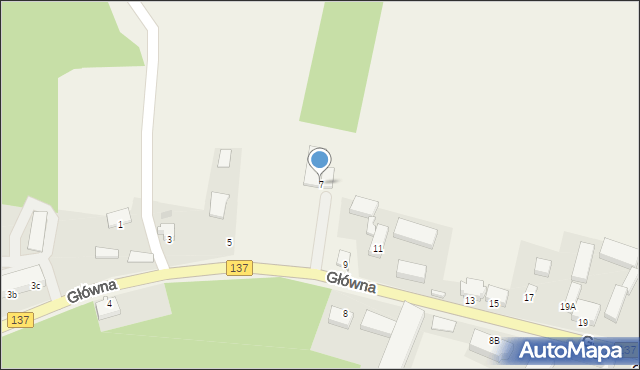 Grochowo, Główna, 7, mapa Grochowo