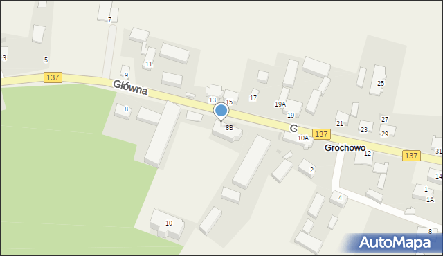 Grochowo, Główna, 8C, mapa Grochowo