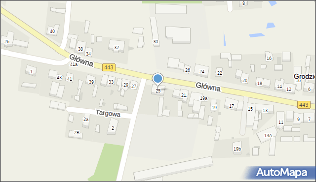 Grodziec, Główna, 25, mapa Grodziec