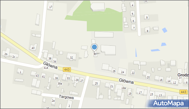 Grodziec, Główna, 30, mapa Grodziec