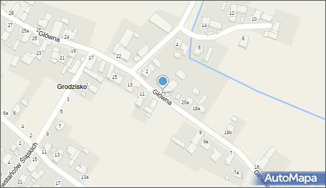 Grodzisko, Główna, 20, mapa Grodzisko