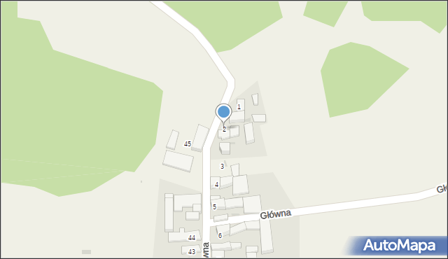 Grodzisko, Główna, 2, mapa Grodzisko