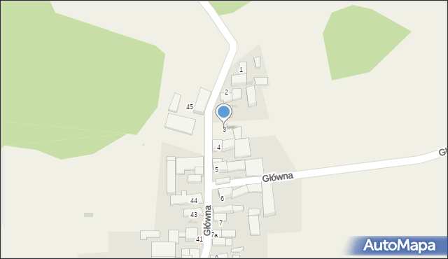 Grodzisko, Główna, 3, mapa Grodzisko