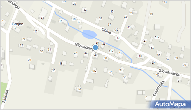 Grojec, Głowackiego Bartosza, 48, mapa Grojec