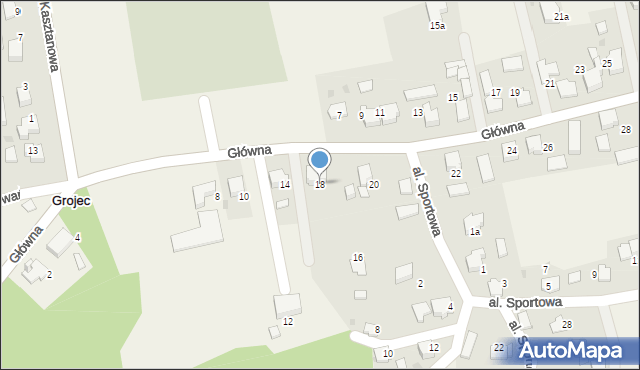 Grojec, Główna, 18, mapa Grojec