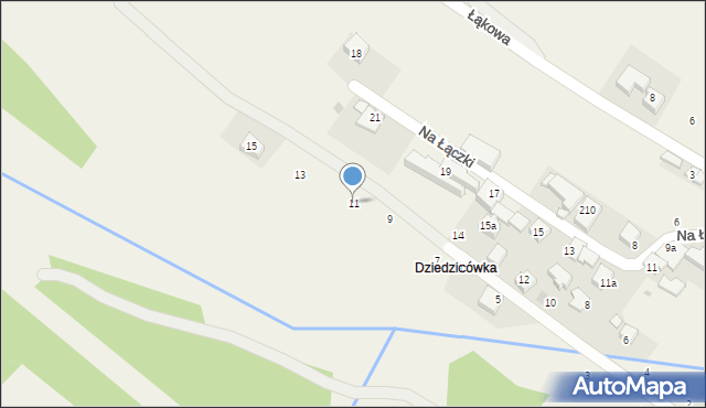 Izdebnik, Głowaczówka, 11, mapa Izdebnik