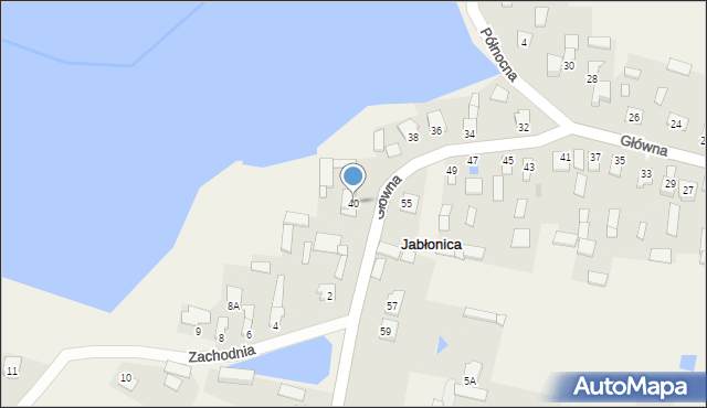 Jabłonica, Główna, 40, mapa Jabłonica